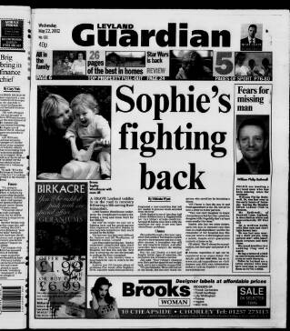 cover page of Leyland Guardian published on May 22, 2002