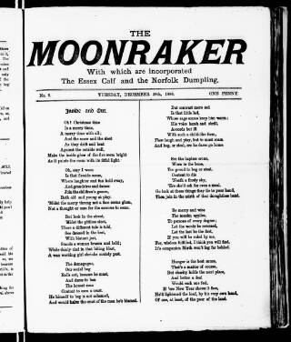 cover page of Moonraker published on December 28, 1886