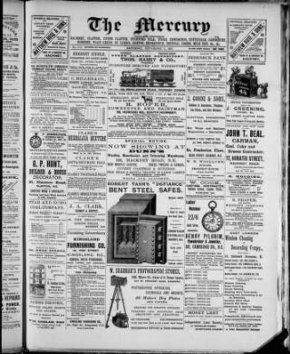 cover page of Hackney Mercury published on November 2, 1901
