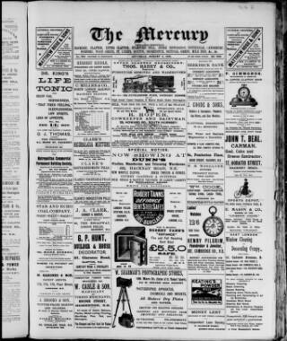 cover page of Hackney Mercury published on August 2, 1902
