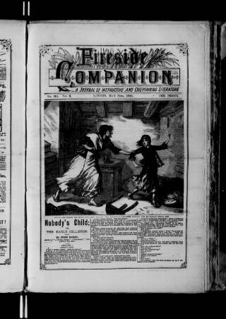 cover page of Fireside Companion published on May 22, 1886