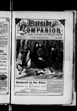 cover page of Fireside Companion published on November 12, 1887