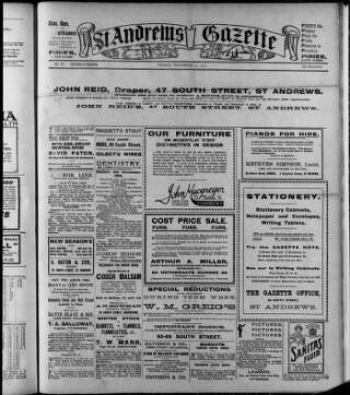 cover page of St. Andrews Gazette published on November 27, 1914
