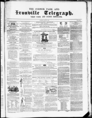 cover page of Codnor Park and Ironville Telegraph published on August 2, 1862
