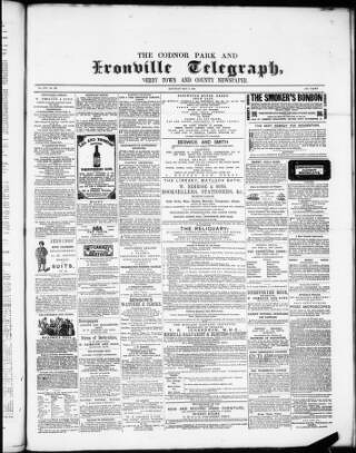cover page of Codnor Park and Ironville Telegraph published on May 11, 1867