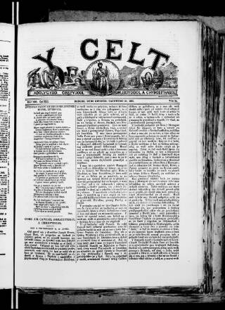 cover page of Y Celt published on November 20, 1891