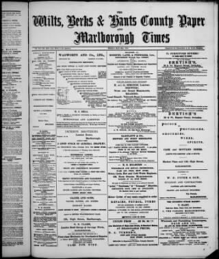 cover page of Marlborough Times published on May 22, 1914
