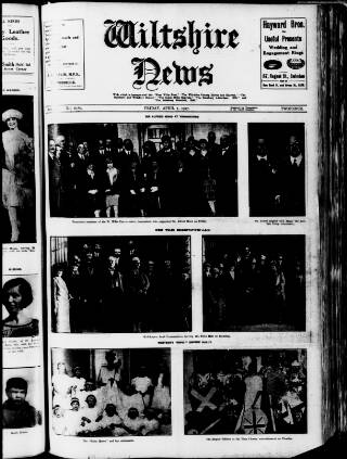 cover page of Wiltshire News published on April 1, 1927
