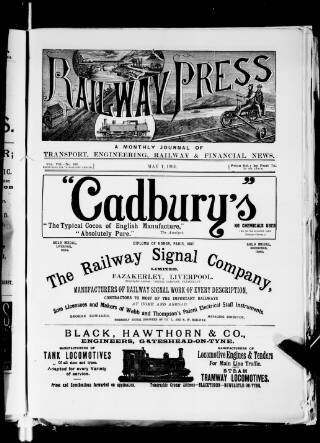 cover page of Railway Press published on May 1, 1894