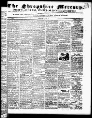 cover page of Shropshire Mercury published on May 30, 1840
