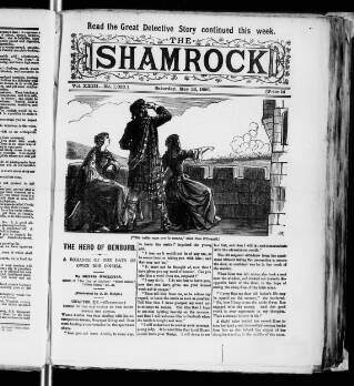 cover page of Shamrock published on May 22, 1886