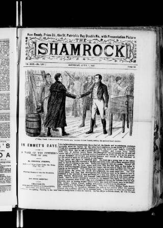 cover page of Shamrock published on April 1, 1893