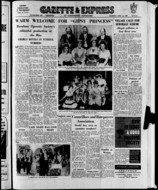 cover page of Burnham Gazette and Visitors' List & Highbridge Advertiser published on April 1, 1965