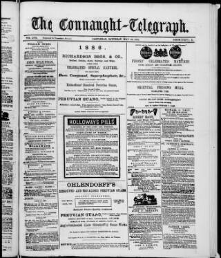 cover page of Connaught Telegraph published on May 22, 1886