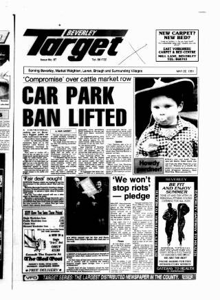 cover page of Beverley Target published on May 22, 1991