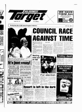 cover page of Holderness Target published on May 22, 1991