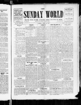 cover page of Democrat published on April 26, 1891