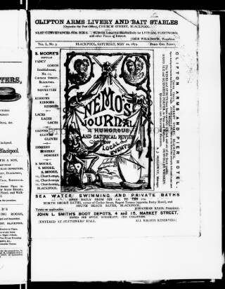 cover page of Blackpool Magpie published on May 10, 1879