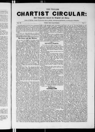 cover page of English Chartist Circular published on May 22, 1841