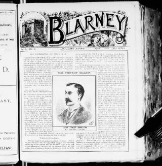 cover page of Blarney published on April 3, 1886