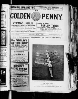 cover page of Golden Penny published on April 1, 1899