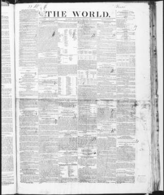 cover page of World (Dublin) published on May 22, 1847