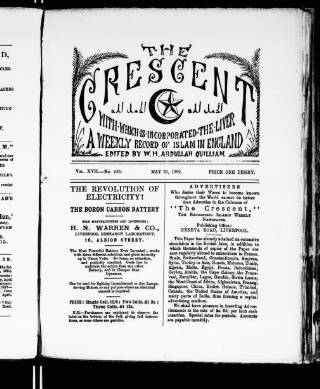 cover page of The Crescent published on May 22, 1901