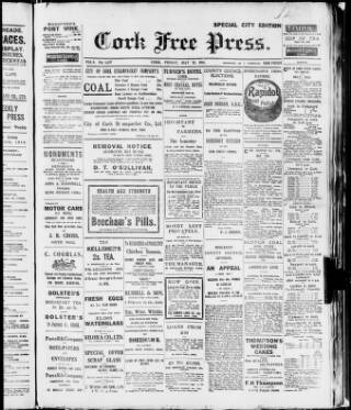 cover page of Cork Free Press published on May 22, 1914