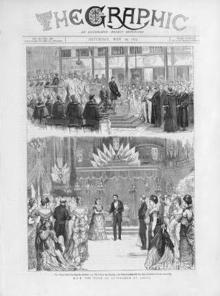 cover page of The Graphic published on May 22, 1875