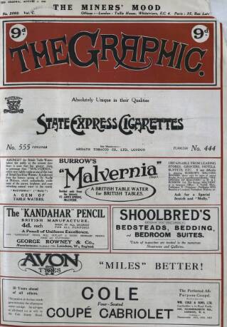 cover page of The Graphic published on August 2, 1919