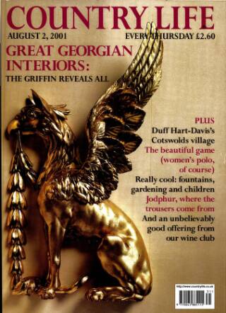 cover page of Country Life published on August 2, 2001