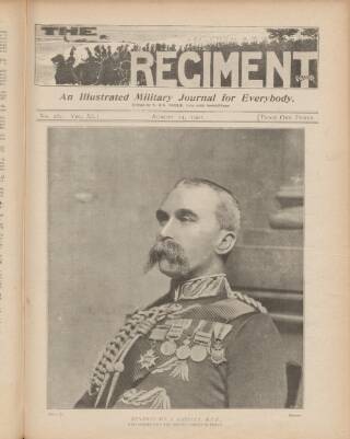 cover page of The Regiment published on August 24, 1901