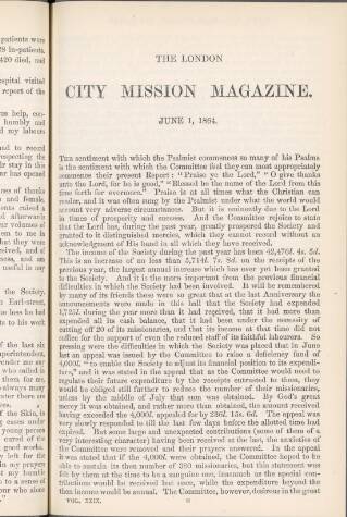 cover page of London City Mission Magazine published on June 1, 1864