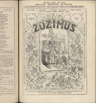 cover page of Zozimus published on April 26, 1871