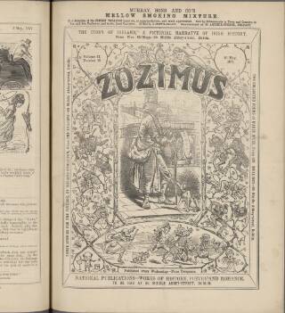 cover page of Zozimus published on May 10, 1871