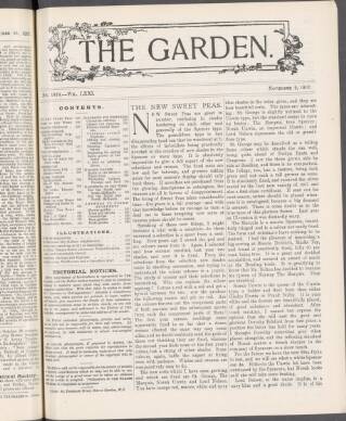 cover page of The Garden published on November 2, 1907