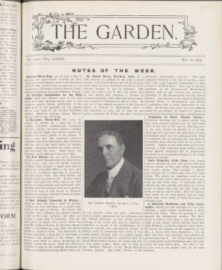 cover page of The Garden published on May 22, 1915