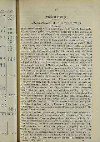 cover page of Local Preachers Magazine published on April 1, 1873